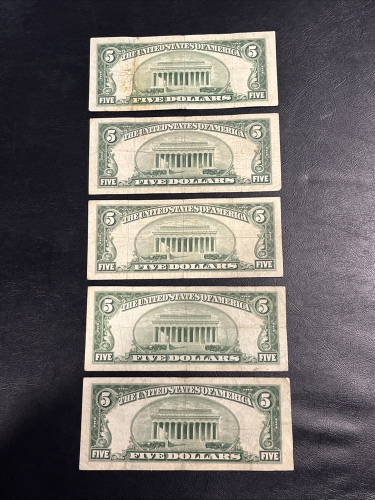 1953 Five Dollar ($5) Star Bill Silver Certificate • Average Circulated • 1 Note