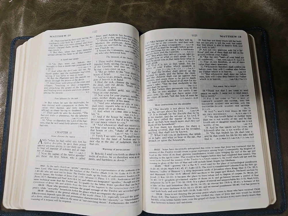 Criswell Study Bible Rebind with Liner Cowhide Nice! Stitched Perimeter Nice!