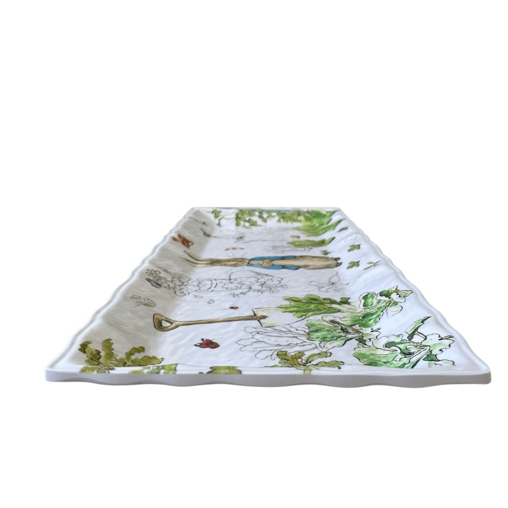 NEW Beatrix Potter Peter Rabbit Large Melamine 19in Serving Tray Platter EASTER
