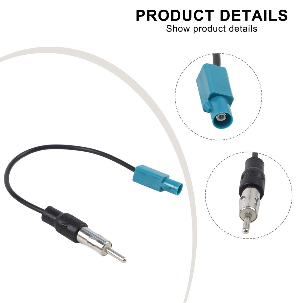 Enhanced Car Stereo Antenna Adapter Cable for Simple Installation 15cm
