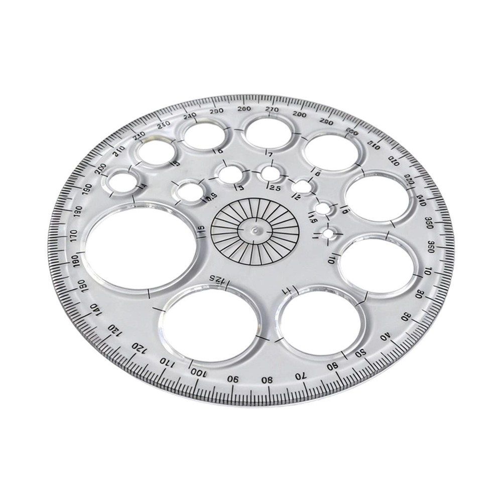 Circle Template Office School Supplies Multipurpose Round