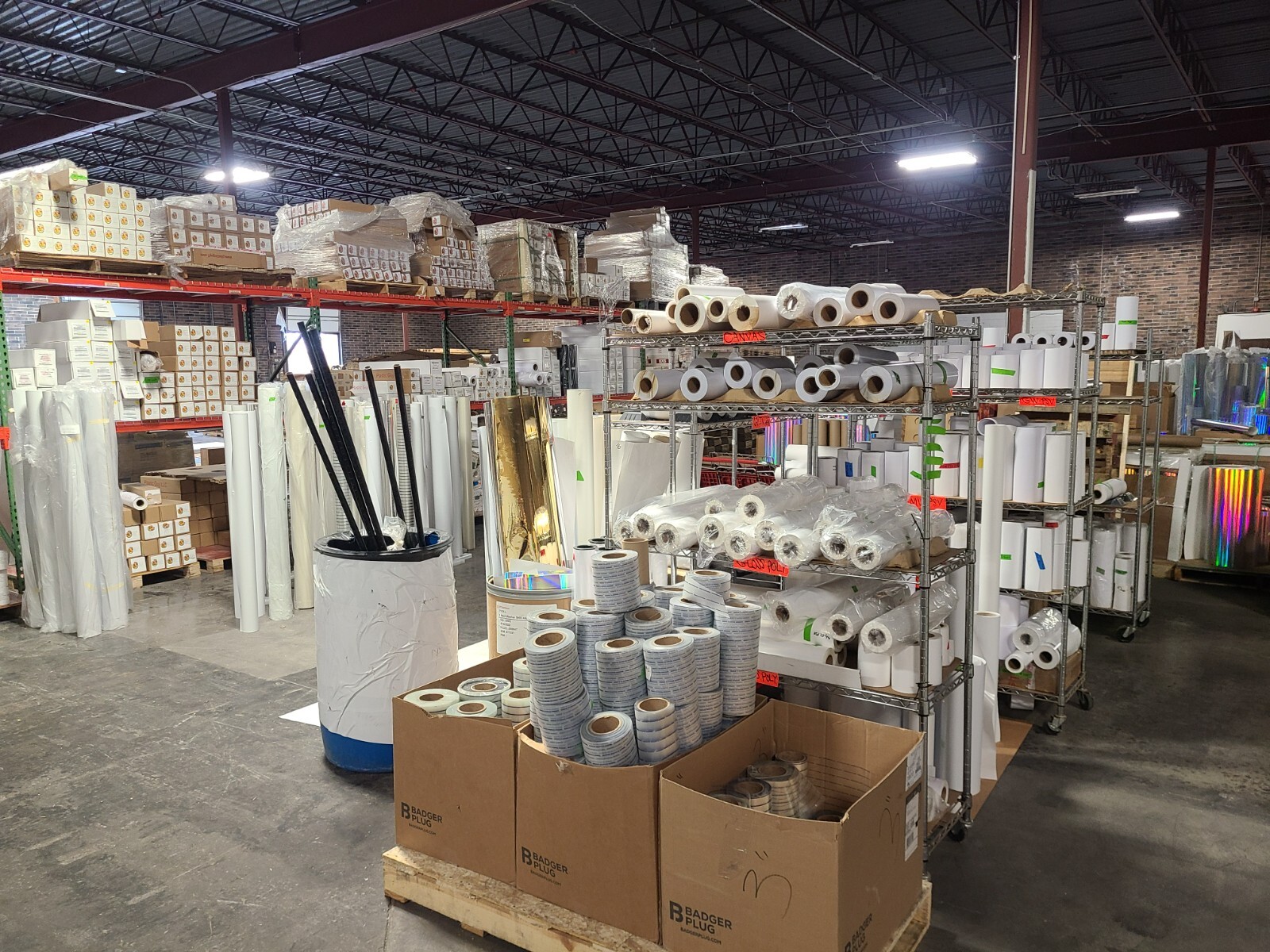 Self-Adhesive Poly-Vinyl Banner Aqueous Inkjet Print Roll Tear & Water-Resistant