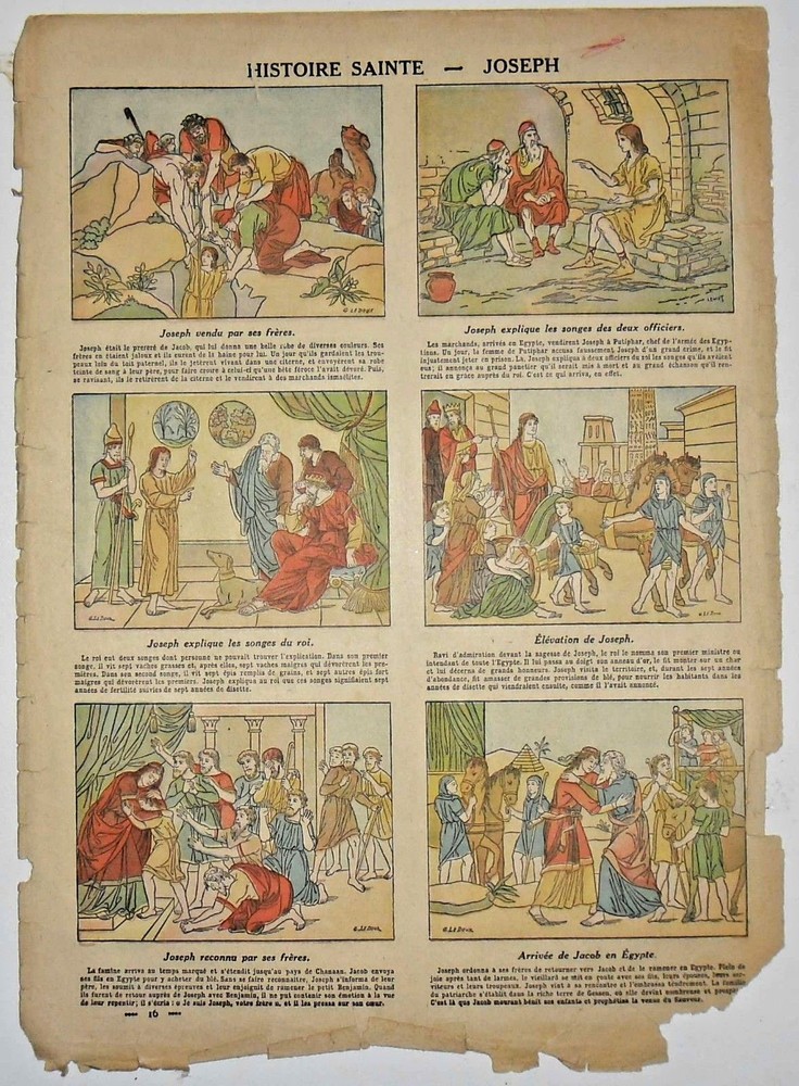 Engraving Holy History - Joseph