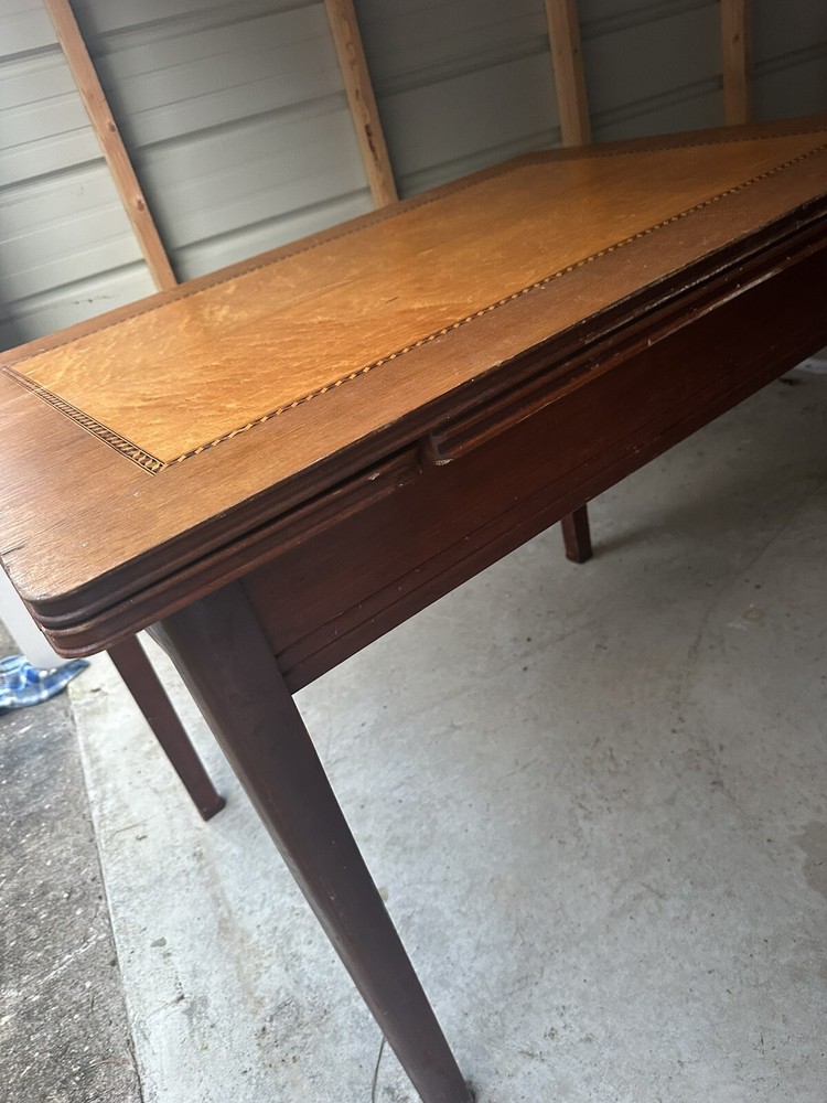 Vintage Draw Leaf Dining Table Amish Beautiful Wooden Pull Leaf Extension Table