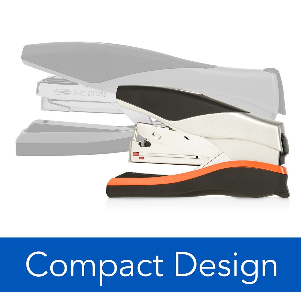 Swingline Optima 40 Compact Standup Stapler: 40 sheets (Black/Grey) *40 sheets