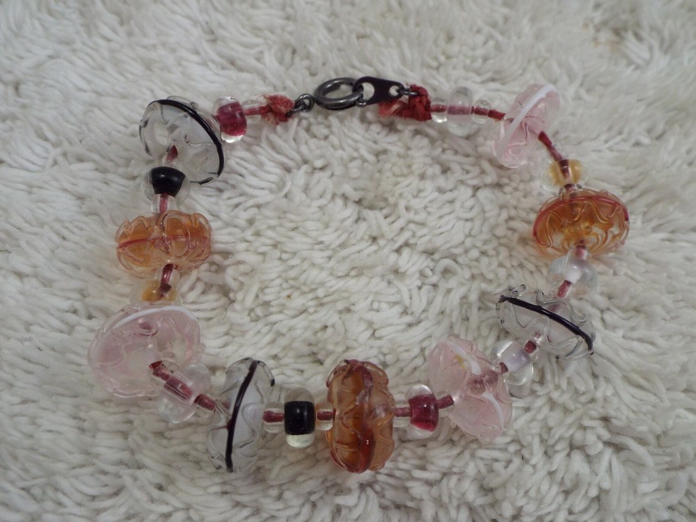 Mixed Glass Bead Bracelet (F7)