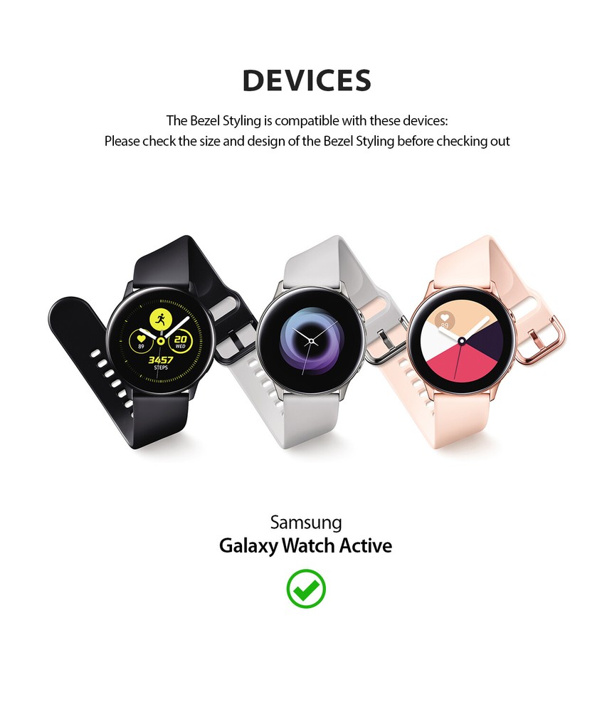 For Galaxy Watch Active / Active 2 40/44mm Ringke Bezel Styling Frame Case Cover