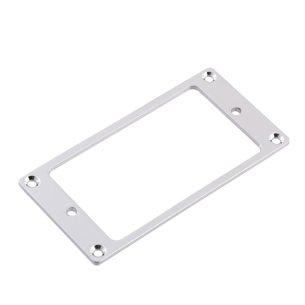 2PCS Chrome Flat Metal Humbucker Pickup Frame Mounting Ring