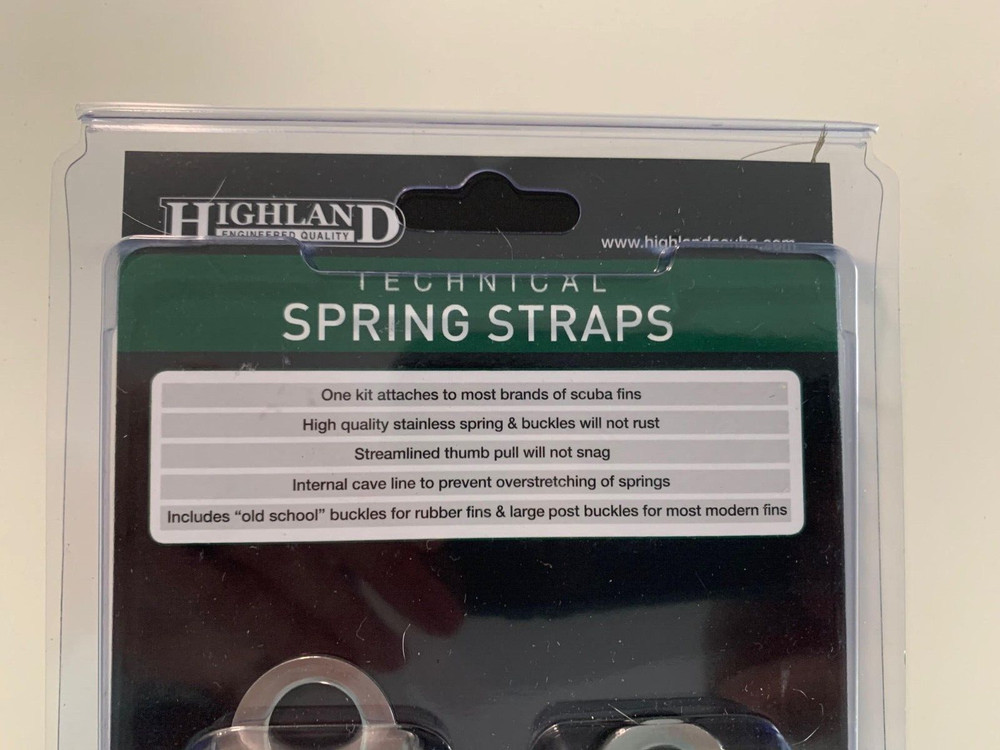 XS Scuba Highland Technical Spring Straps, 8" - NEW