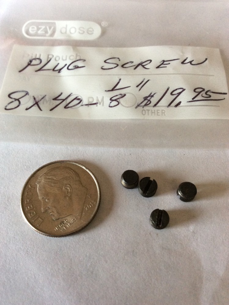 Plug Screw 8 X 40 - 1/8”