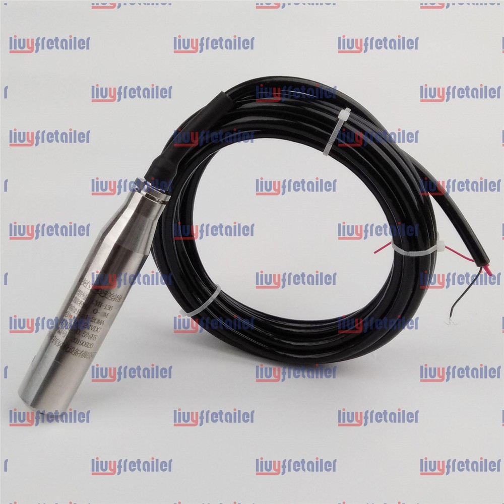 4-20MA 1.0m Range Water Level Transmitter Liquid Level Transducer Sensor