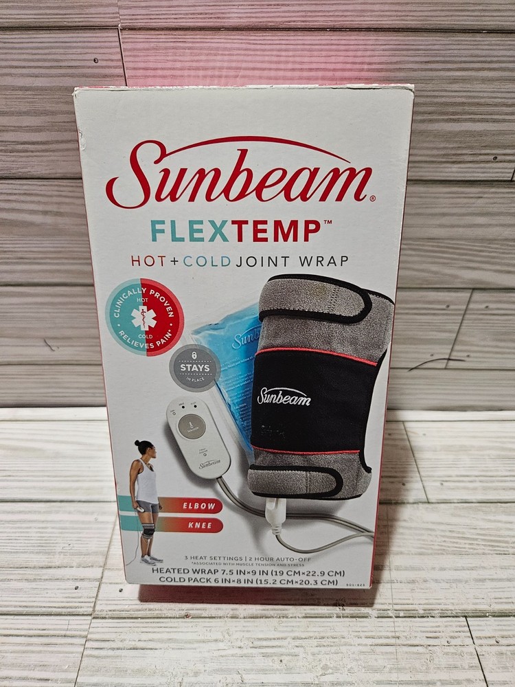 Sunbeam Flextemp Hot + Cold Joint Wrap for Elbow & Knee 7.5" x 9"