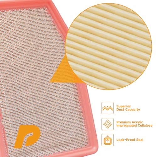 High-Flow Engine Air Filter Compatible with Chevy GMC 2019-2026 Silverado