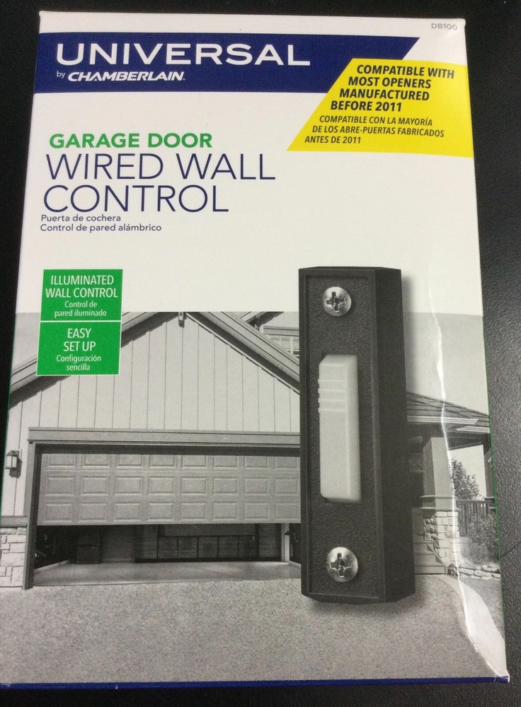 Universal Chamberlain DB100 Garage door Wired Wall Control Button (NEW) 5503