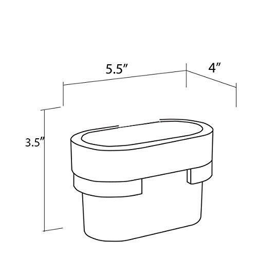 Bilbao wall chrome toothbrush holder