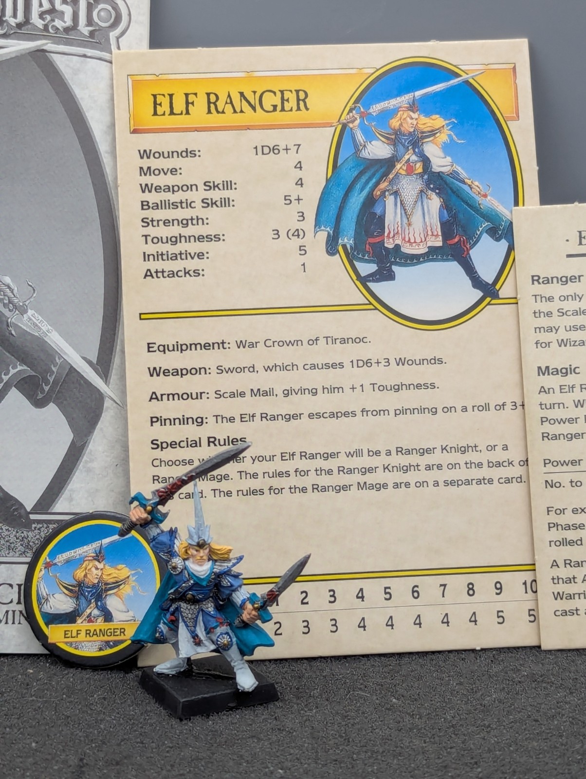READ Warhammer Quest Warrior Pack - Elf Ranger - OOP Complete CIB