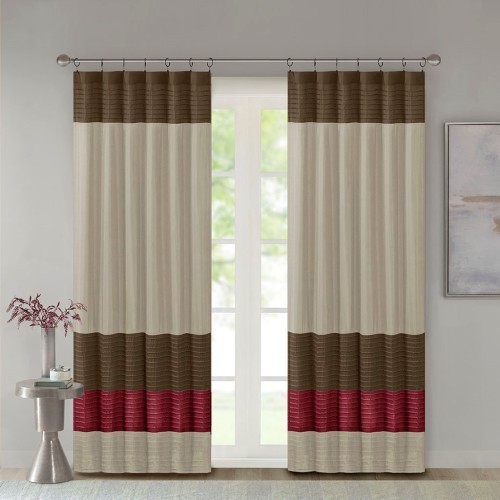 AS Light sheen fabric Curtain Panel,Added Lining,50x84"(Only 1 Pc Panel)