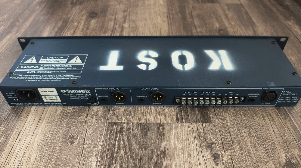Symetrix 402 Dual Output Audio Delay - Tested - Missing System Status button