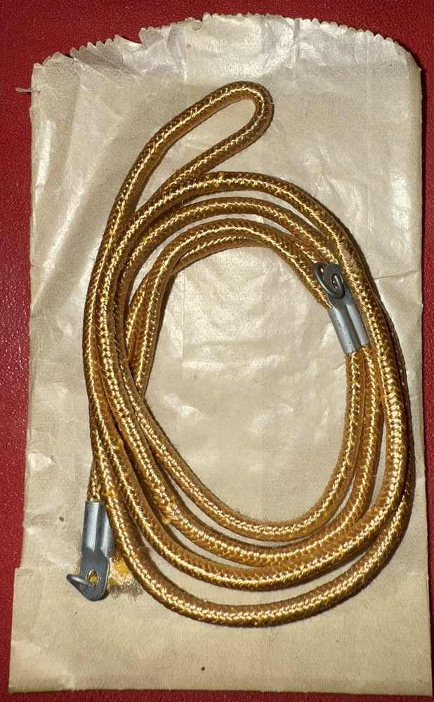WW2 Yellow / Gold Dog Tag Cord NOS With Package