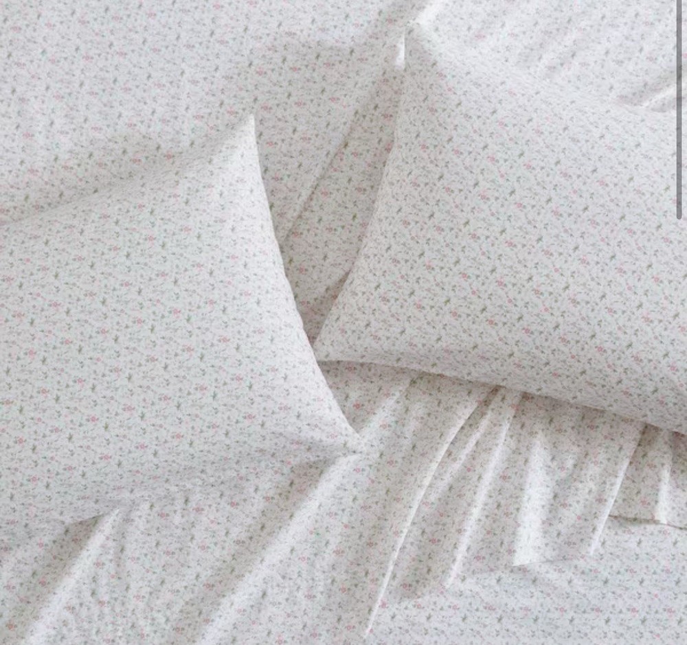 Laura Ashley Cotton Percale Queen Sheet Set