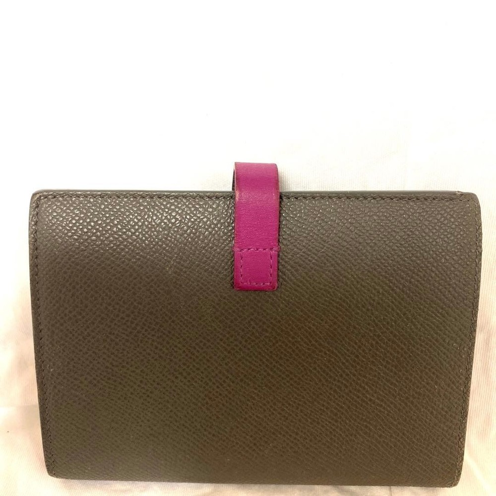 Very Celine Foldable Wallet Leather From Japan