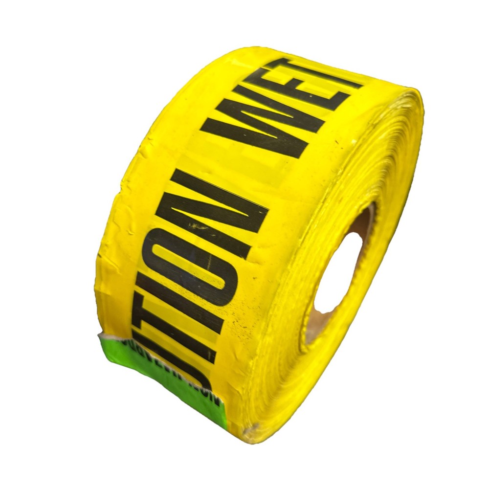 CAUTION WET TAPE - CAUTION TAPE 3” Wide
