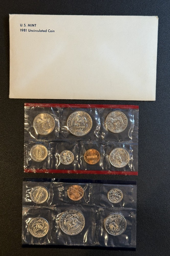1981 P-D-S Mint Uncirculated Sets 13 Coins