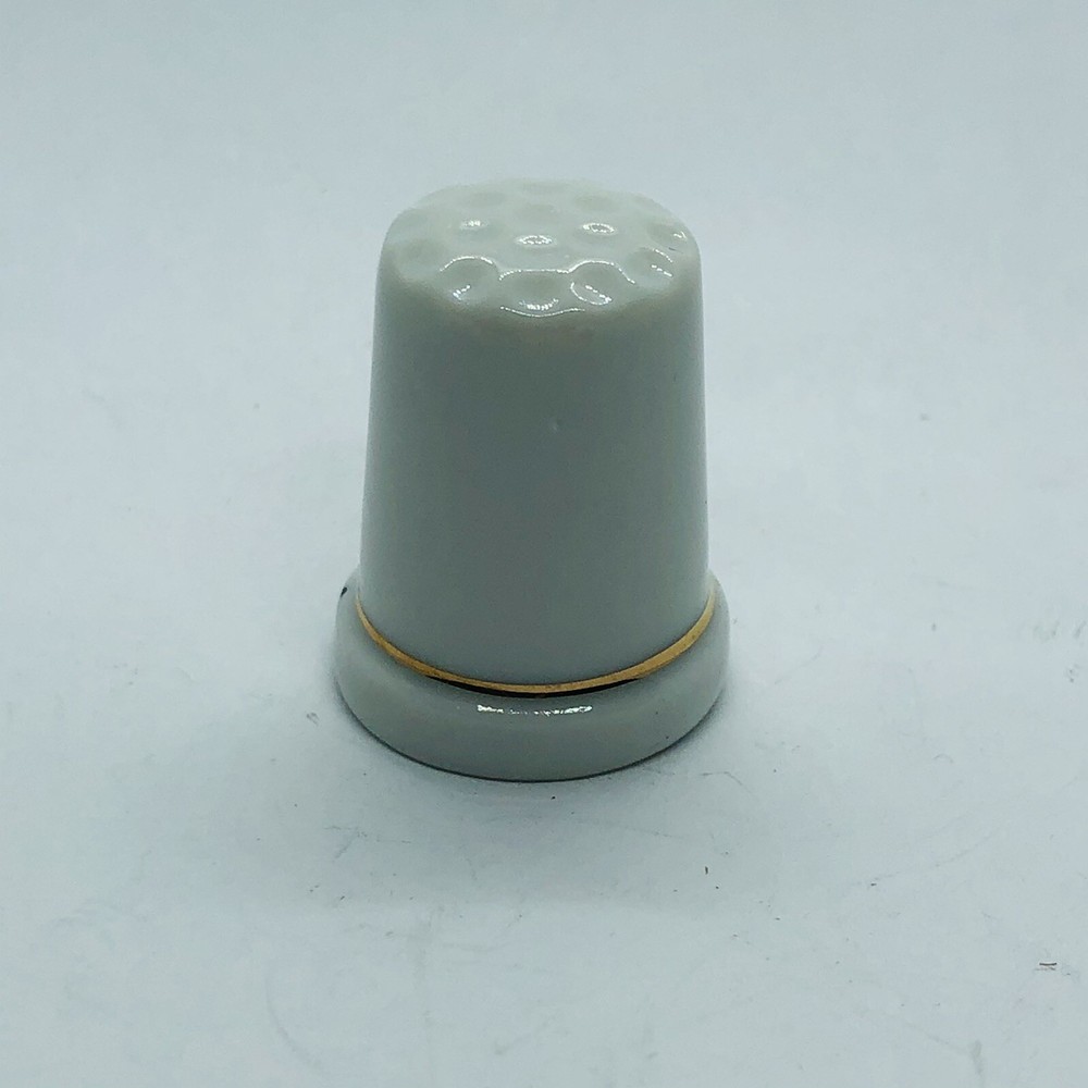 Butterfly Souvenir Porcelain Thimble w/ Handwritten Cape Cod