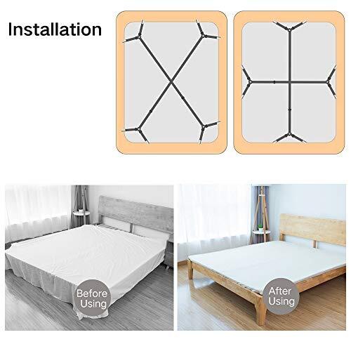 Bed Sheet Fasteners, Adjustable Triangle Elastic Suspenders Gripper Holder