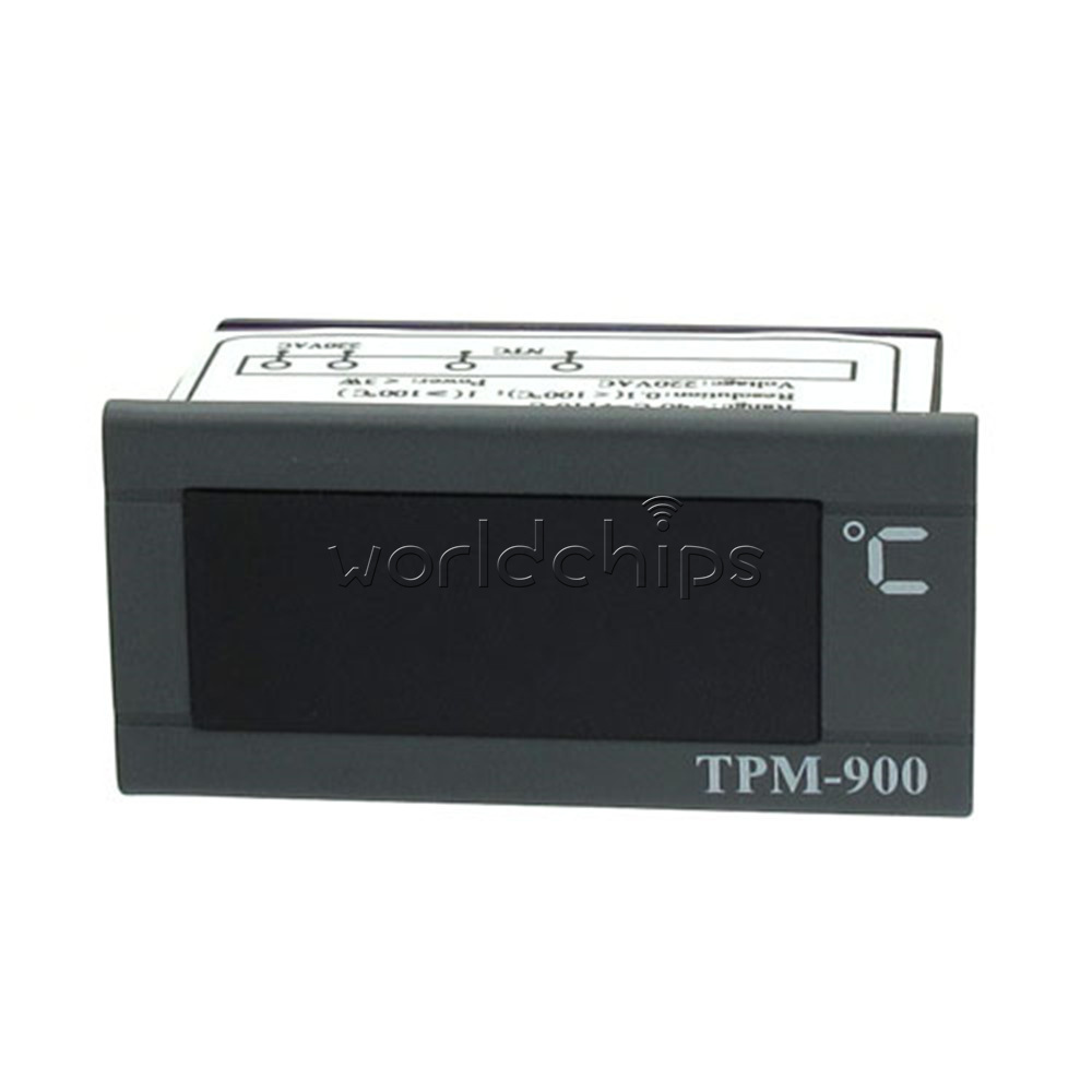 TPM-900 220V Digital Temperature Controller LED Panel Meter with Sensor WC
