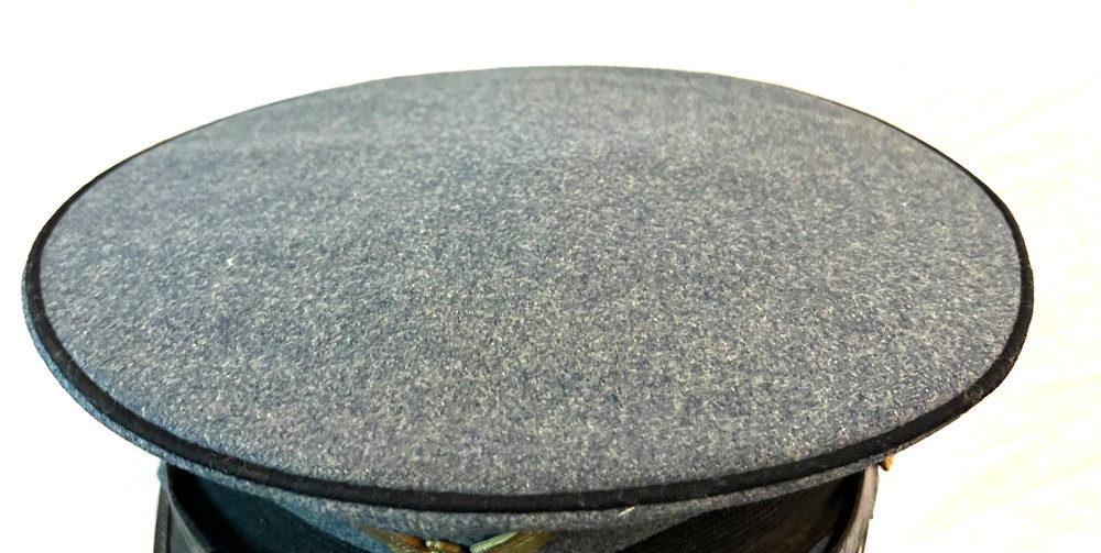 Brown Military Academy Visor Cap.