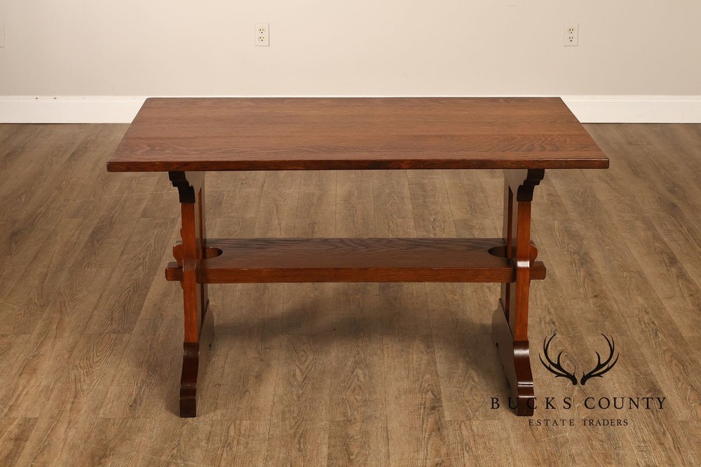 Gustav Stickley Antique Mission Oak Library Table