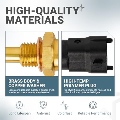 Premium-Quality 213-4777 Engine Coolant Temperature Sensor - Easy To Install