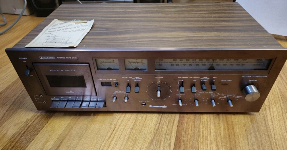 VINTAGE PANASONIC Receiver Tape Player AMPLIFIER MODEL 650SEL Stereo READ!