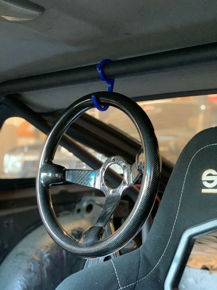 Custom Steering Wheel Cage Hook - 3D Printed | Easy Installation | Multiple Size