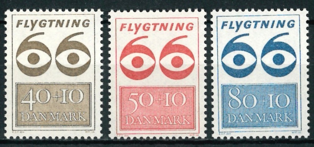 DENMARK DANMARK 1966 Refugee Help - MNH