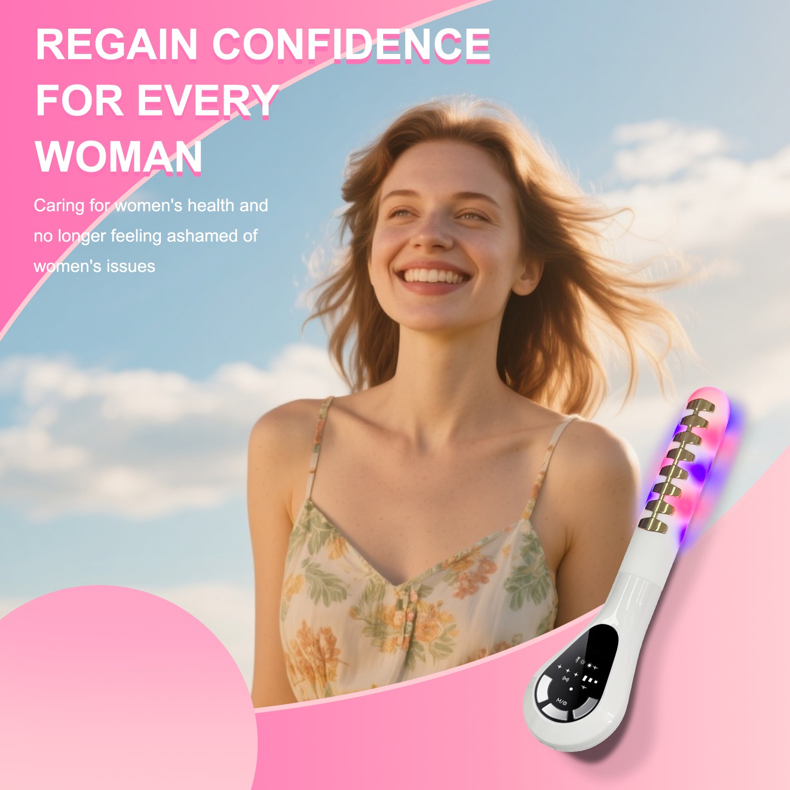 Vaginal Rejuvenation Wand Device Light Therapy Pelvic Floor Muscle Repair Women