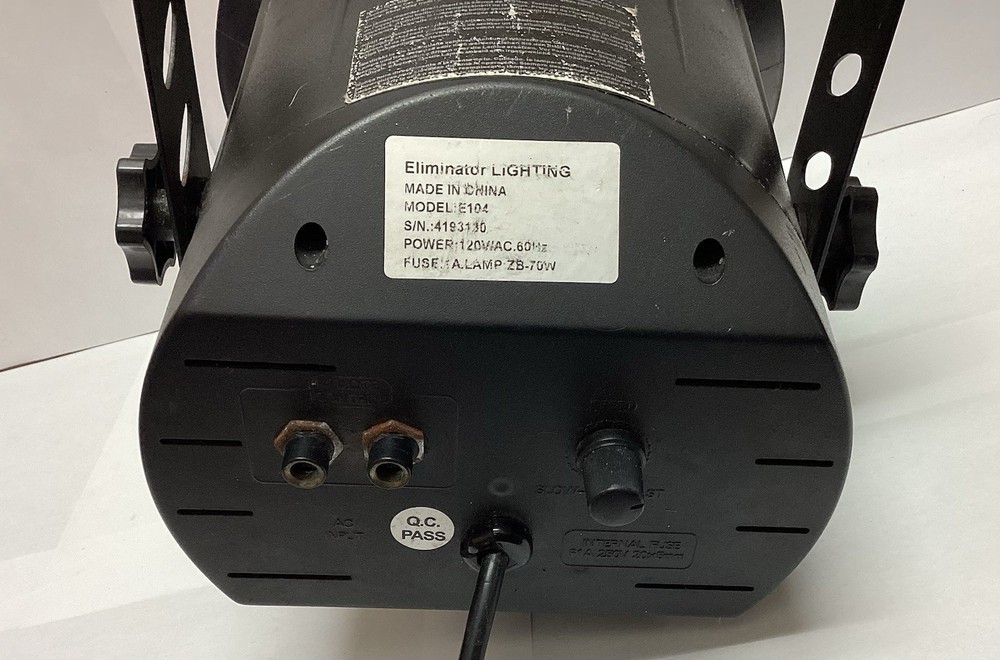 Eliminator Lighting E104 Variable Flash Strobe Light Testing Working