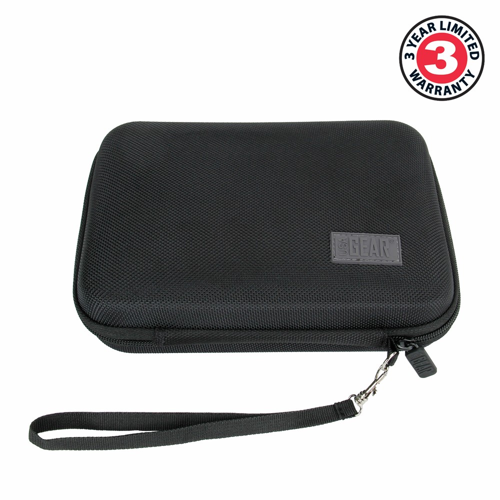 USA GEAR Protective Hard Shell Electronics Carrying Case with Accessory Pocket