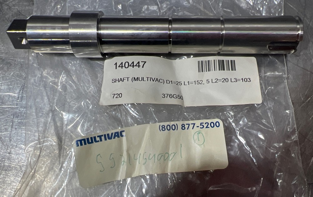 Multivac Shaft 55214540001 Nos Surplus
