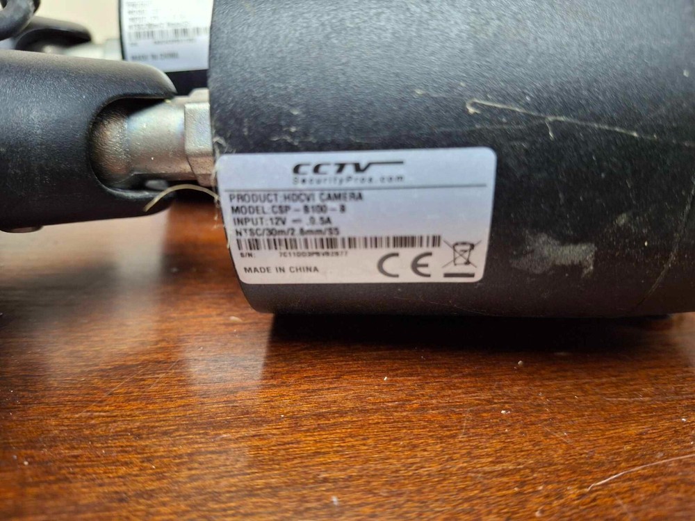 2 CCTV Security Cameras Model CSP-B100-B Used