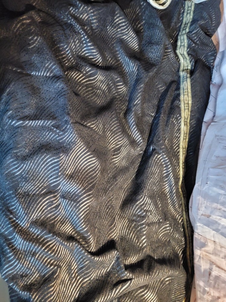 Arabic fur gold black robe