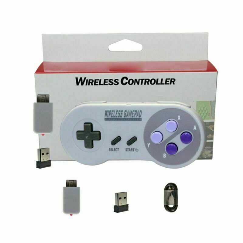 For Super SNES Classic Mini Game Console Wireless Gamepad Controller Accessories
