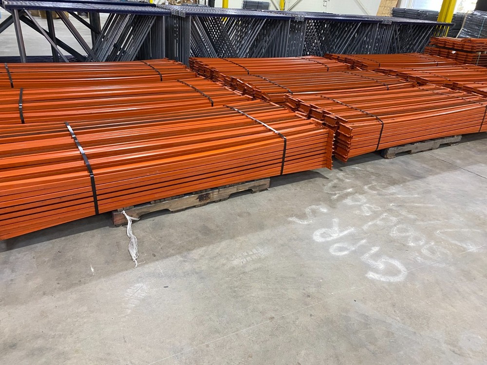 96" x 2.5" Wide Span pallet racking Beams