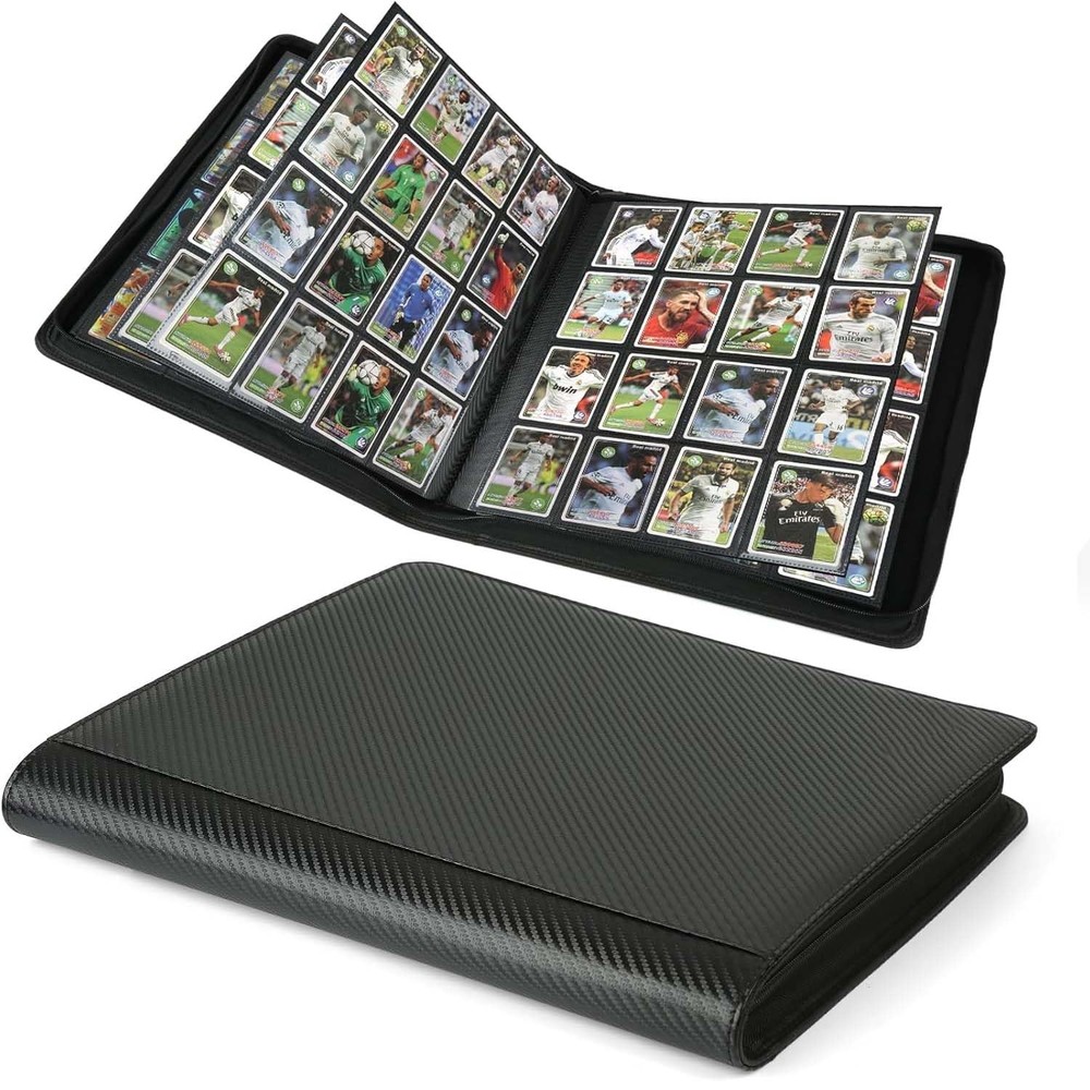 Premium Ringless Trading Card Binder - 1024 Capacity, 16 Side-Loading Pockets...