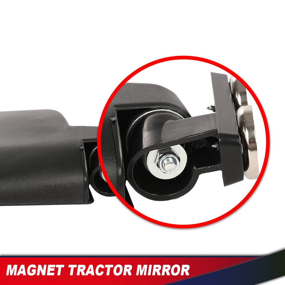 Pair 228lb Rated Magnetic Mirror Tractor View Mirrors For Kubota John Deere 2PCS