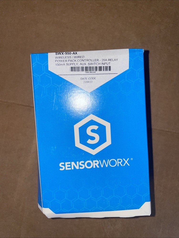 SENSORWORX SWX-950-AX OCCUPANCY SENSOR POWER PACK, RELAY, PLENUM, 20A, 120/277V
