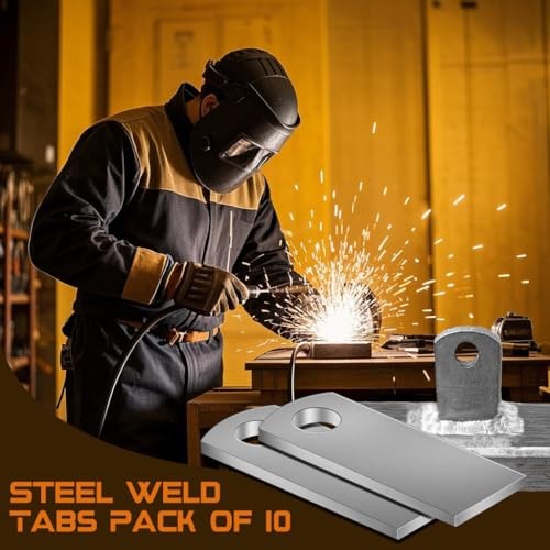 Weld on Tabs, Steel Basic Weld Tab, Universal Long type 1/8" Thick Uncoated