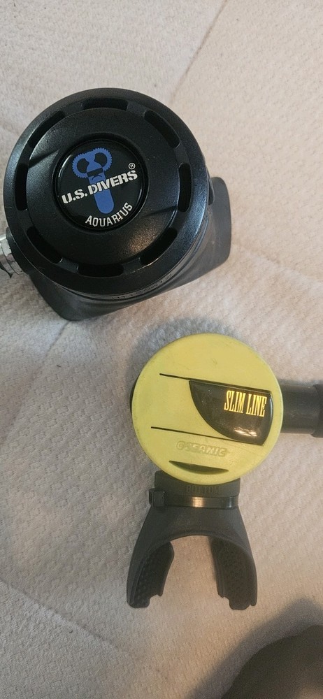 OCEANIC DATA MAX PRO DIVE COMPUTER, U.S. DIVERS AQUARIUS REGULATOR, SLIM LINE...