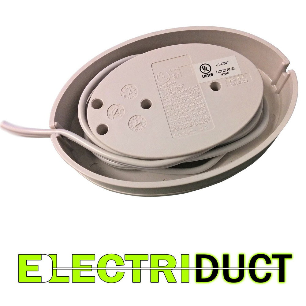 3 Power Outlet Cord Reel - 5FT - Electriduct